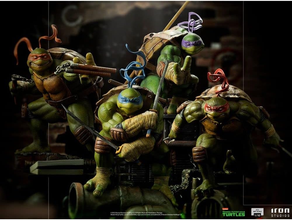 Iron Studio TMNT Michelangelo Statuette ArtScale BDS 1/10, 26 cm Standard, Standard