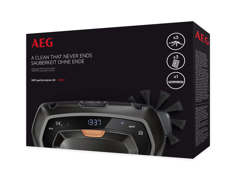 AEG ARK2 Performance Kit für den Saugroboter RX9 (1 Bürstenrolle für verschiedene Böden, 3 XXL Filte