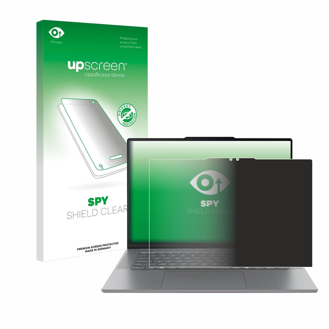 upscreen Anti-Spy Blickschutzfolie für Lenovo Yoga Slim 7 Gen 10 14" Aura Edition Made in Germany, P