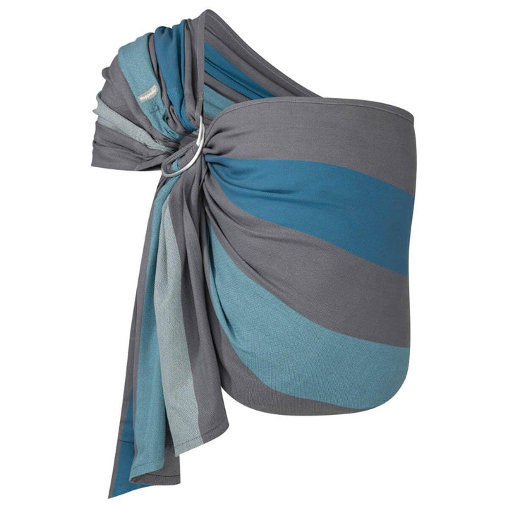 Hoppediz Ring-Sling, Baby-Tragetuch ab Geburt, 100 % schadstoffgeprüfte Baumwolle, Design Brighton,