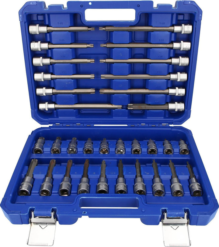 BRILLIANT TOOLS BT022532 1/2" Bit-Stecknuss-Satz, 32-tlg, Torx-Profil [Powered by KS TOOLS] 32-tlg.