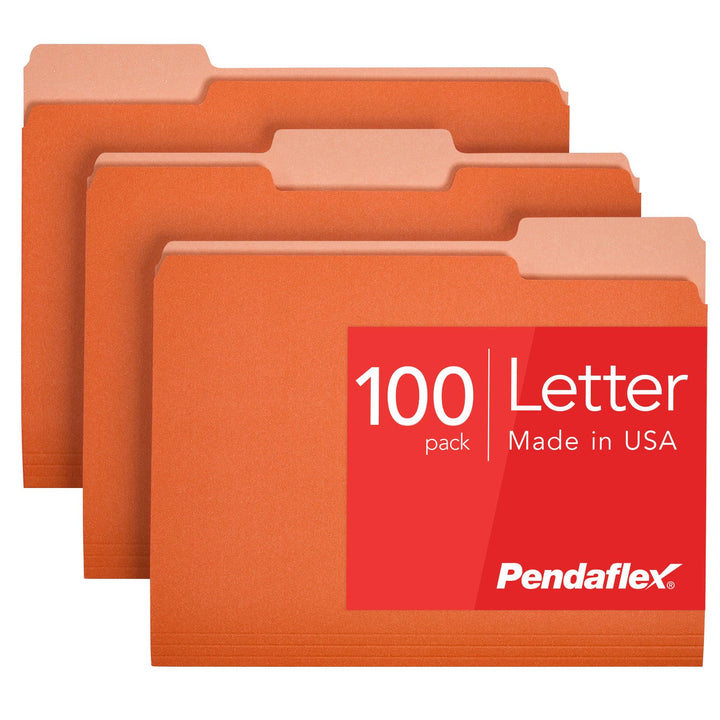Pendaflex zweifarbige Aktenordner Size: 100 per box Orange, Orange