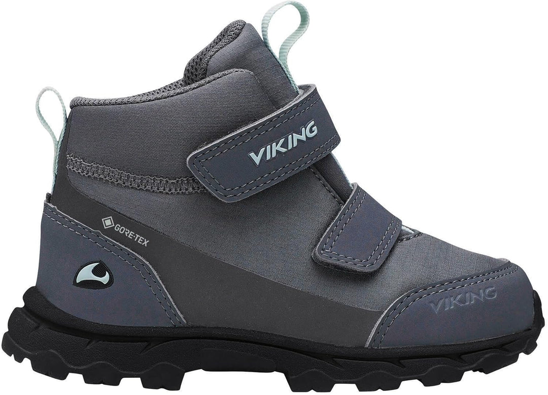 Viking Unisex Kinder Ask Mid F GTX Walking Shoe 20 EU Grey Light Green, 20 EU Grey Light Green