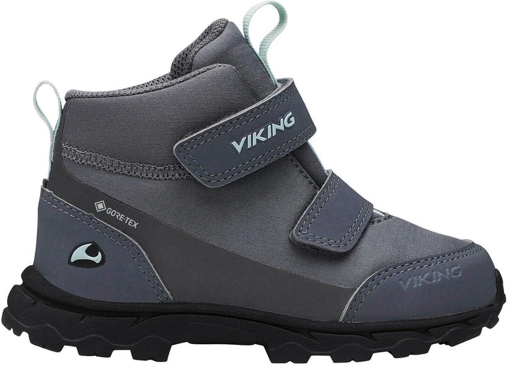 Viking Unisex Kinder Ask Mid F GTX Walking Shoe 20 EU Grey Light Green, 20 EU Grey Light Green