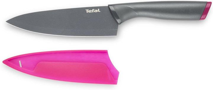Tefal K122S2 Fresh Kitchen 2er Set Kochmesser 15 cm + Gemüsemesser 9 cm | Edelstahl Klinge + titanve