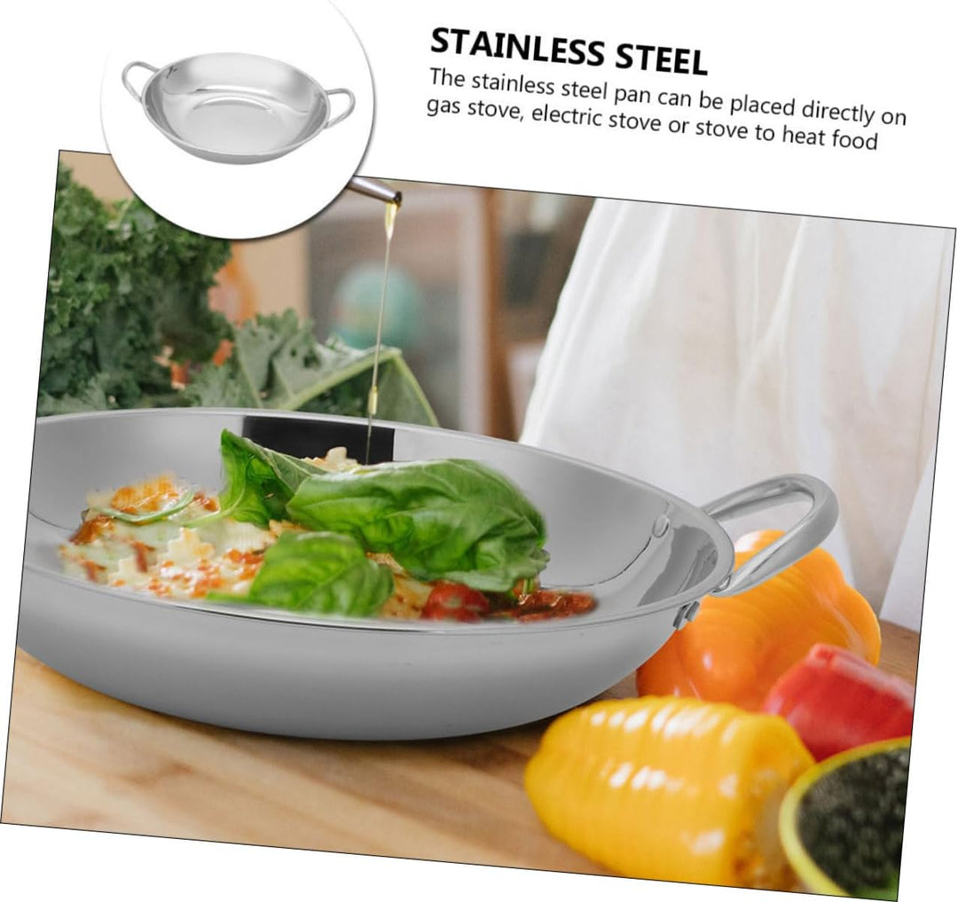 Garneck 2st Topf Aus Edelstahl Braten Camping Bratpfanne Aus Edelstahl Mit Deckel Küche Pfanne Steak