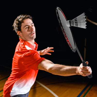 KH Federball Set Badminton Schläger Set 2-4 Spieler für Erwachsene Kinder, leicht und stabil, Schläg