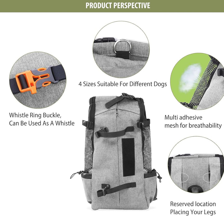 PETCUTE Hundetasche Hundetransporttasche Tragetasche für Hunde Katzen Wanderrucksack Seite Atmungsak