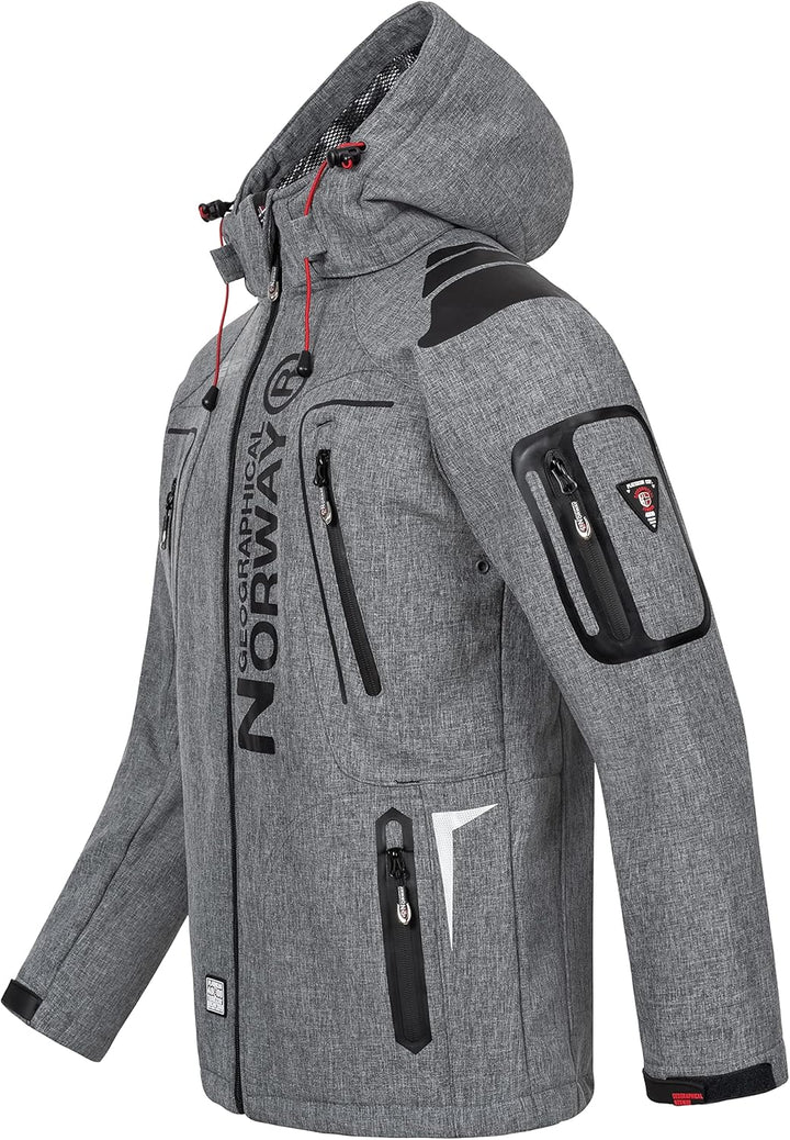 Geographical Norway Herren Tambour Herren Softshell Jacke S Blended Grey, S Blended Grey