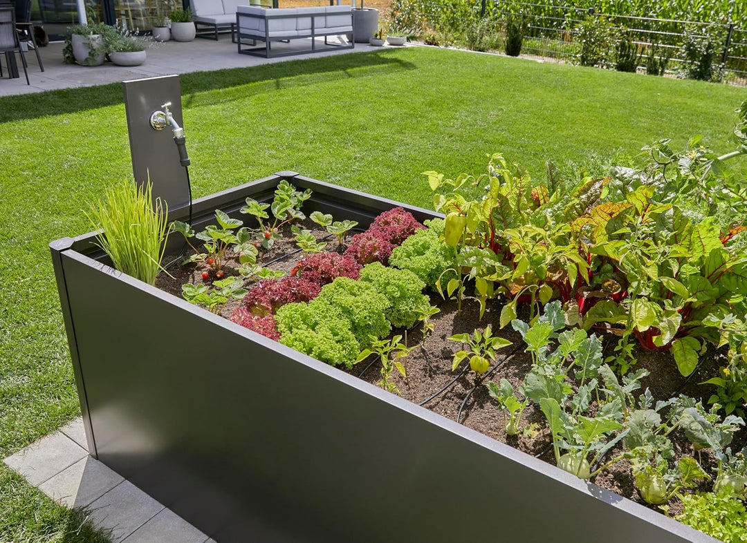 Gardena Micro-Drip-System Tropfbewässerung Set Hochbeet/Beet (35 Pflanzen): Starter-Set sofort einsa
