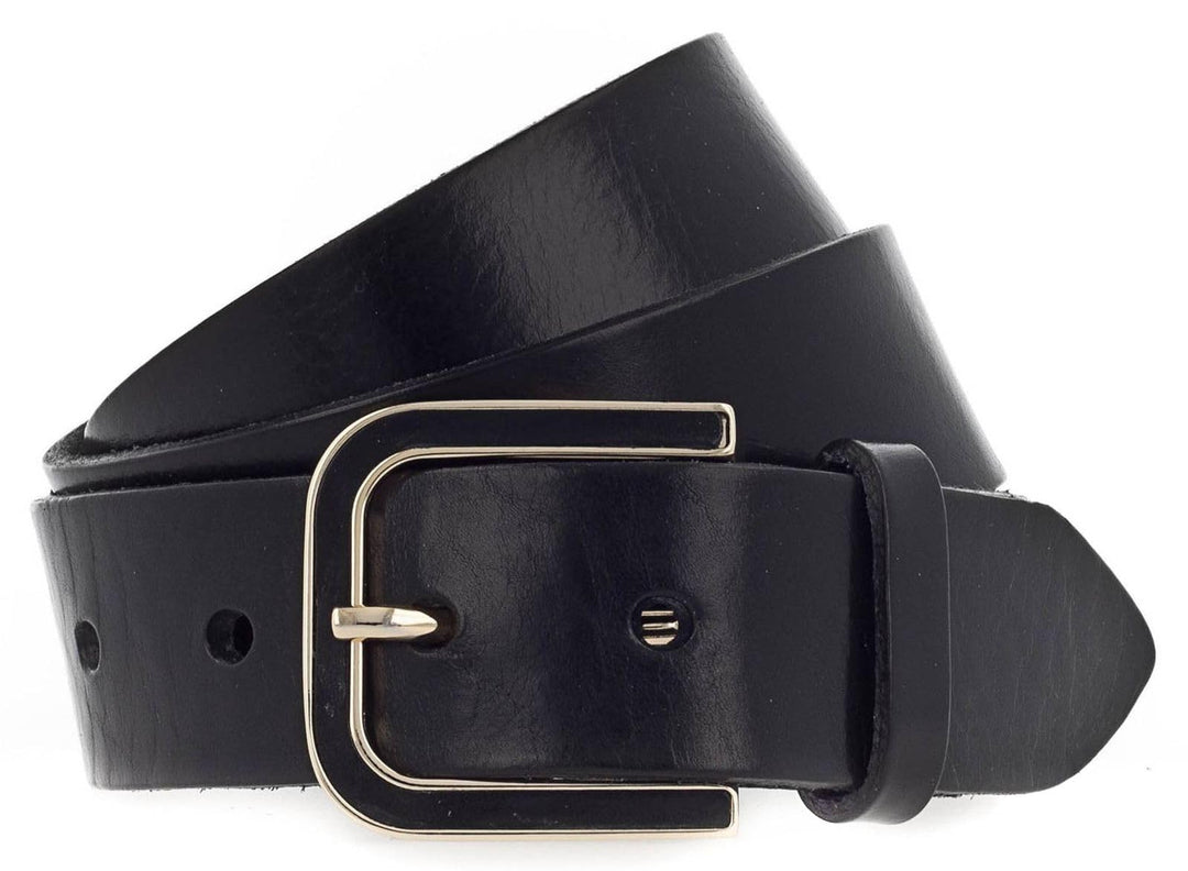 Vanzetti 35mm Leather Belt W65 Black