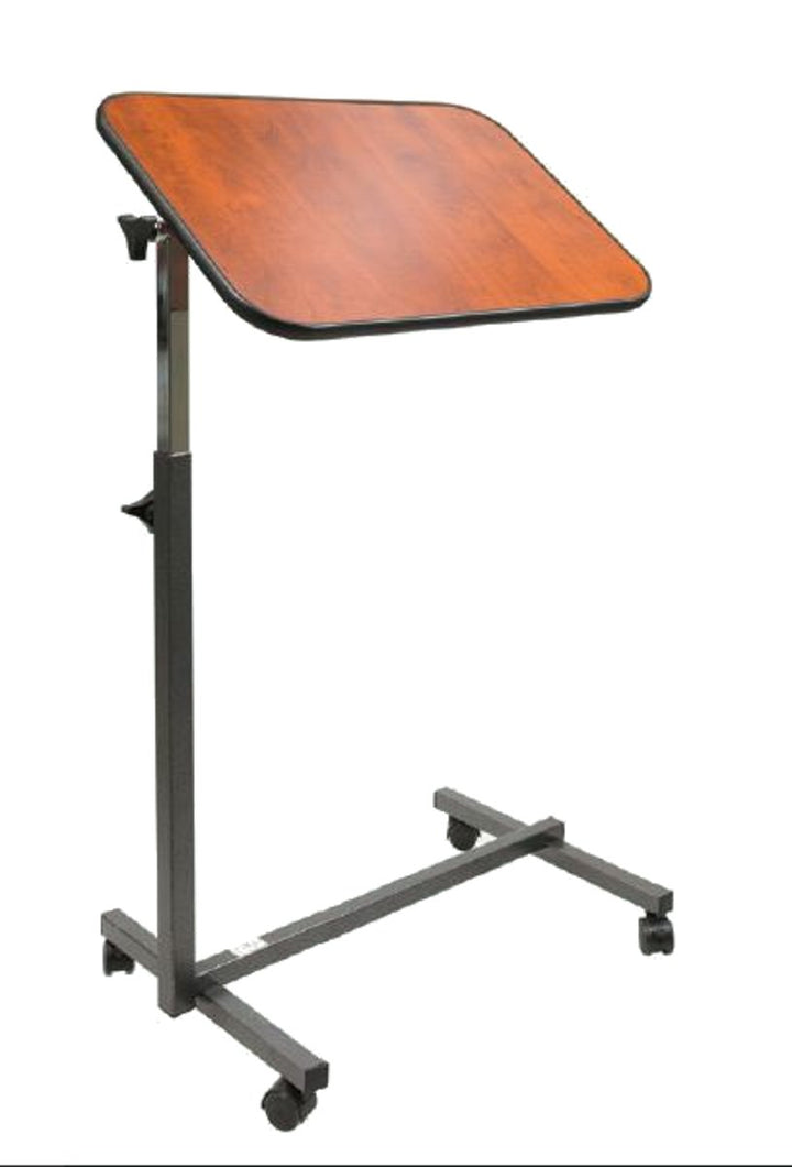 FabaCare Beistelltisch Nova, höhenverstellbarer Betttisch auf Rollen, Tisch für Bett mit Neigung, Ea