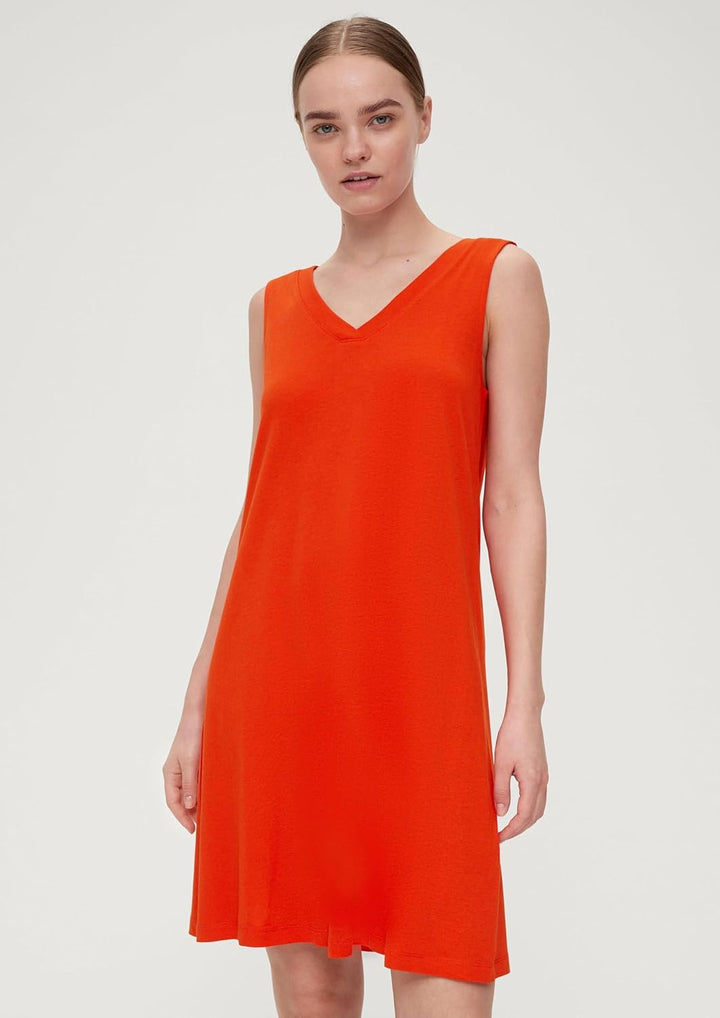 s.Oliver Damen 10.2.11.20.200.2132308 Kleid kurz 36 Orange 2550, 36 Orange 2550