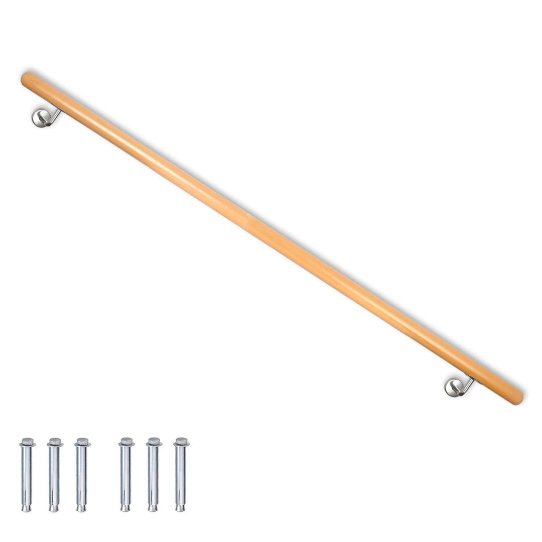 Buche Holz Handlauf Treppengeländer Geländer für Treppe Treppe Wandhandlauf Wand Treppe seitliche Mo