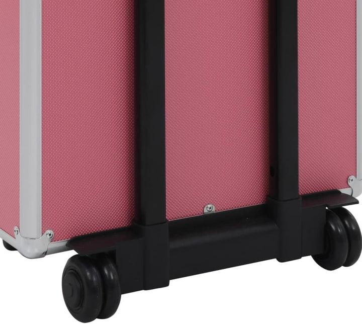 vidaXL Kosmetikkoffer mit 4 Etagen Ablagen Beauty Case Schminkkoffer Friseurkoffer Schmuckkoffer Pil