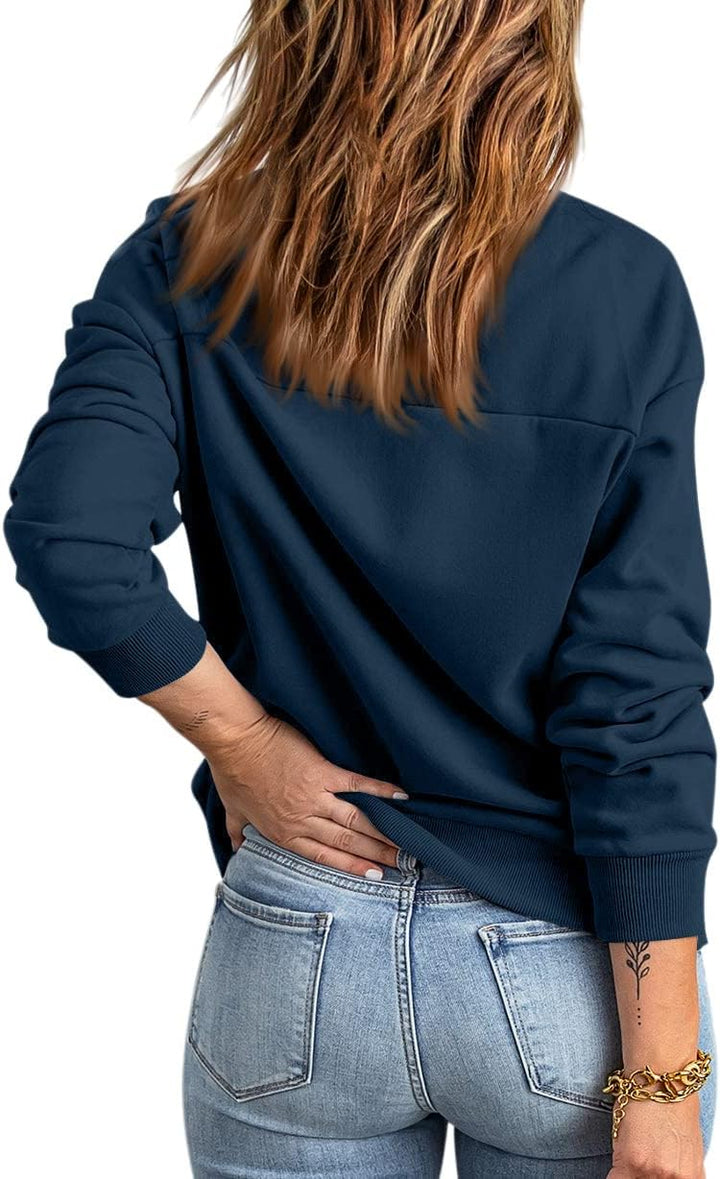 GeGekoko Zip Sweatshirt Damen übergrosse Jacket Sweatshirt Einfarbige Loose Langarm Tops Oberteile m