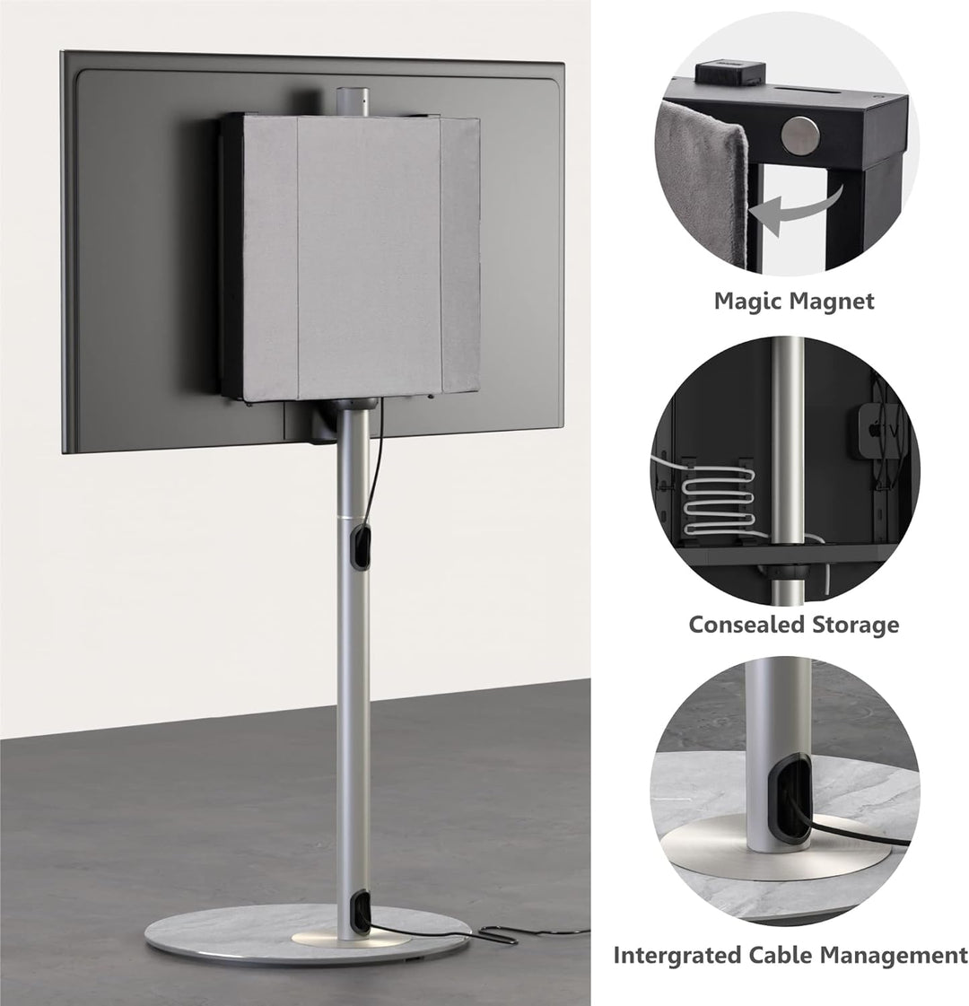 FITUEYES Design TV Ständer TV Bodenständer Höhenverstellbar Drehbar TV Standfuss Fernsehständer mit
