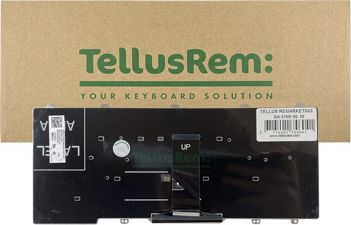 TellusRem ersatztastatur Spanisch Nicht Hintergrundbeleuchtung für Dell Latitude E5450, Latitude E74