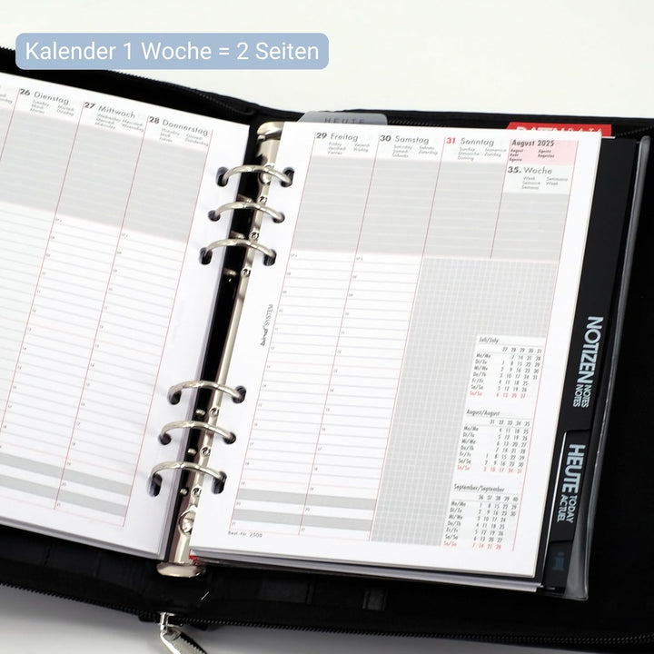 bind Manager-Planer A5 Systemplaner und Kalender 1 Tag = 1 Seiten, Notizbuch,Adressenbuch, Ringbuche