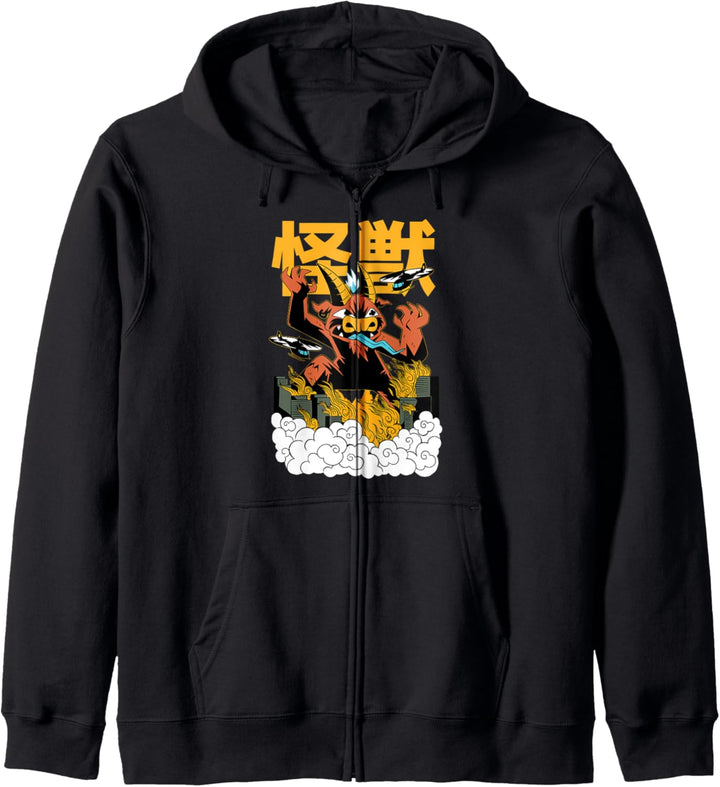 Kaiju Cat Goat - Anime Japanese Monster Kapuzenjacke