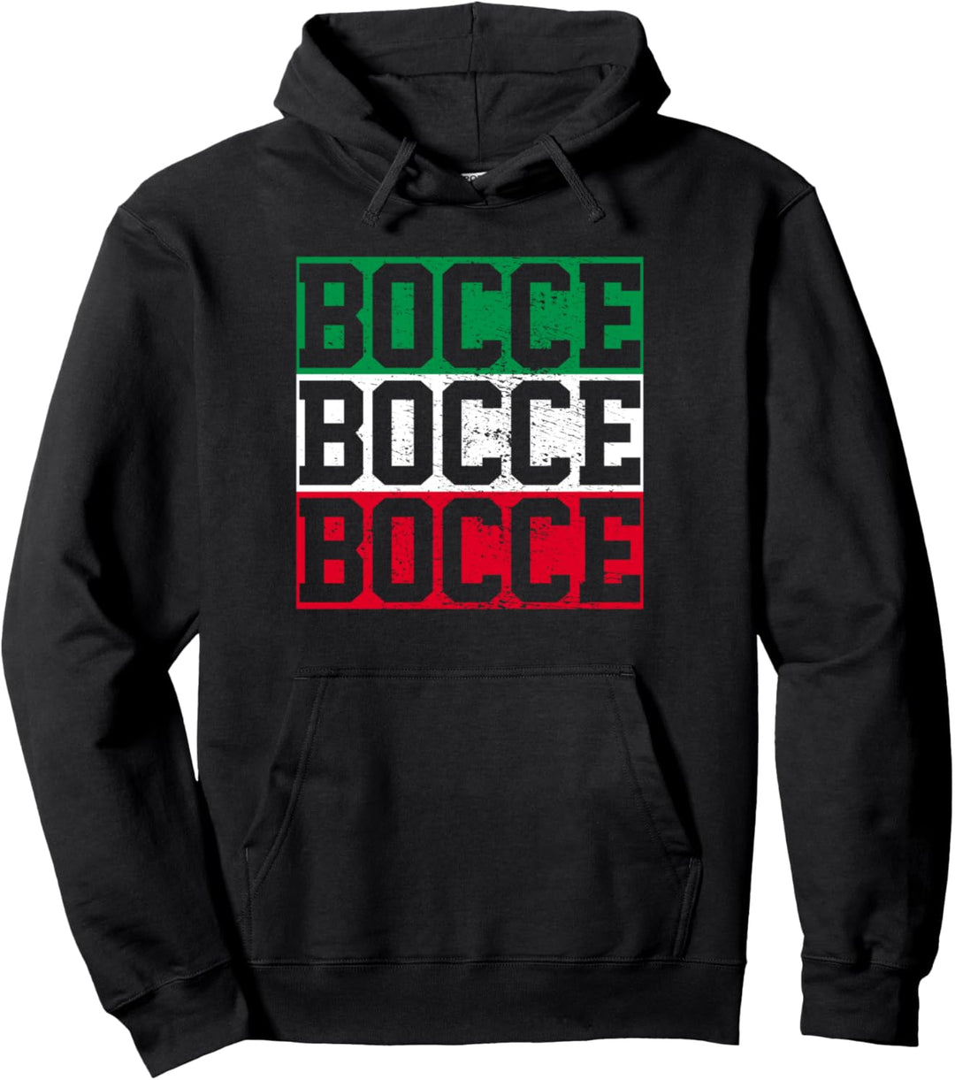 Boccia Italien Flagge Pullover Hoodie