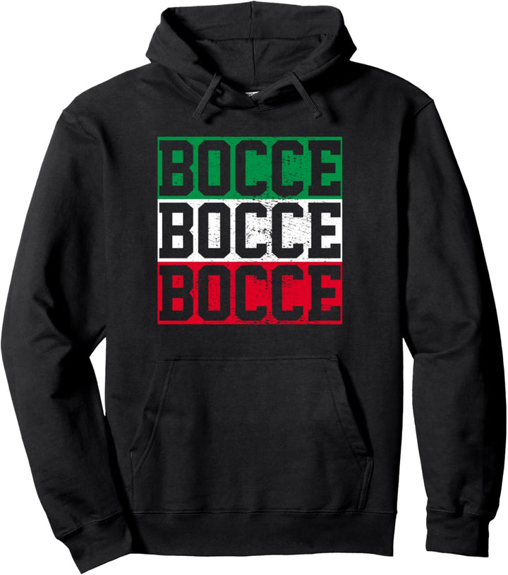 Boccia Italien Flagge Pullover Hoodie