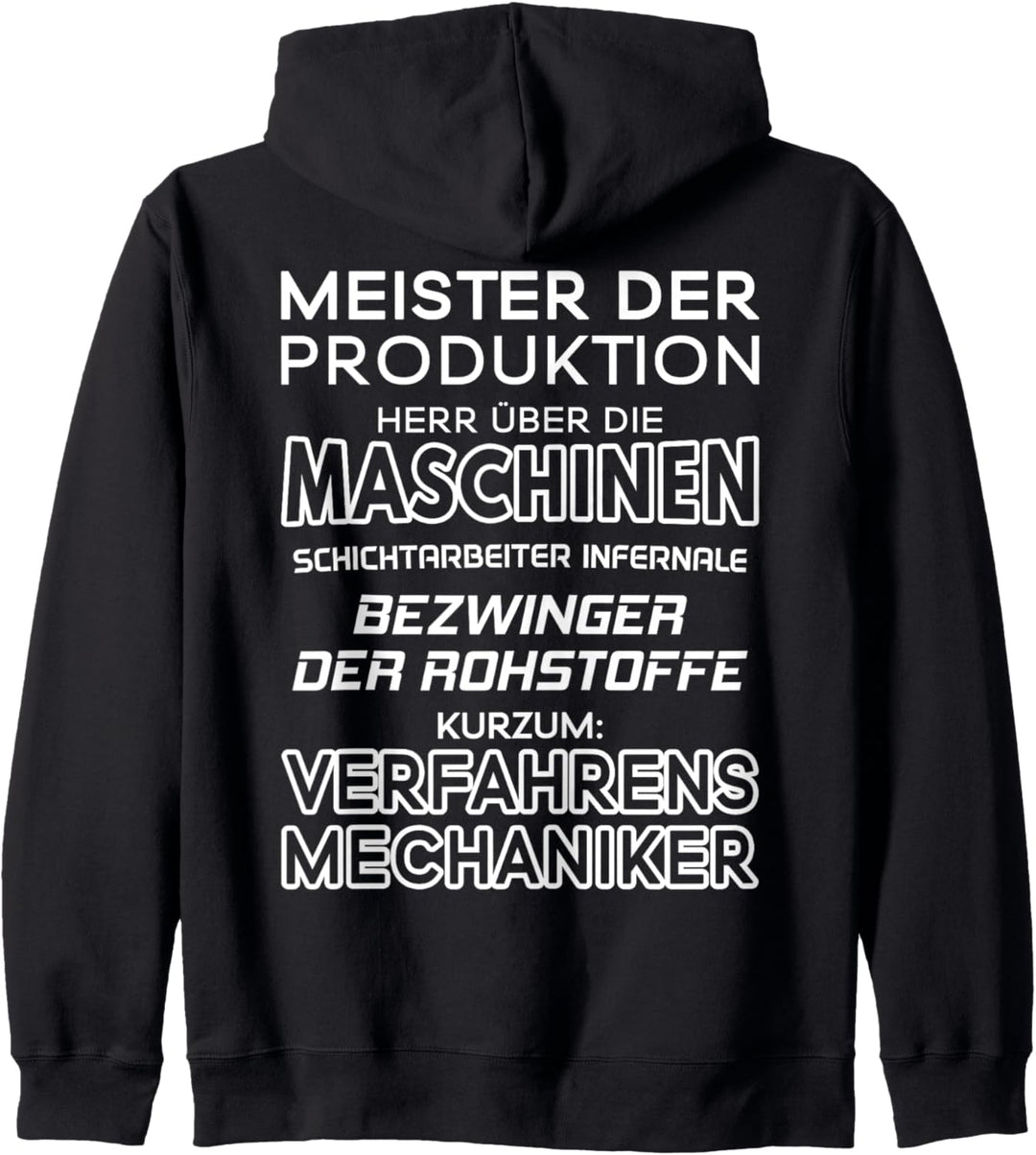 Meister Der Produktion Verfahrensmechaniker Kapuzenjacke