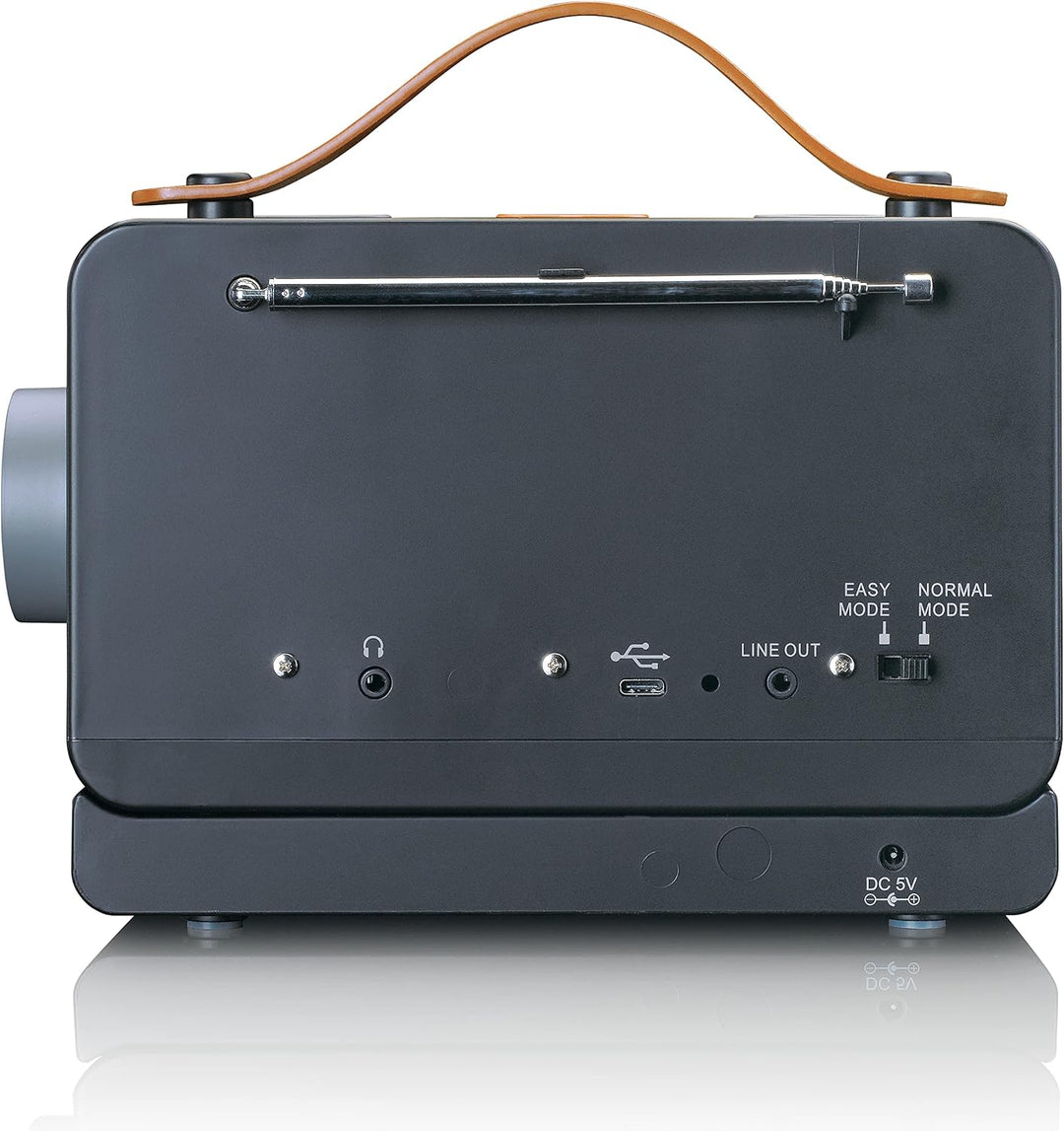 Lenco PDR-065 Demenz und Alzheimers tragbares DAB+ Radio - Bluetooth - FM Radio - einfacher und norm