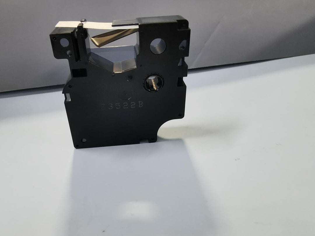 Oozmas Etikettenband kompatibel mit Dymo D1 19mm x 7m 45803 Schwarz auf Weiss, Schriftband kompatibe