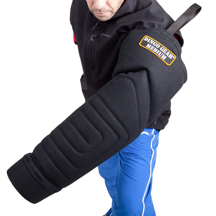 Dingo Gear Schutzarm Extern MEDIUM aus Nylcot Schwarz Bissmanschette Hundeausbildung Hundetraining B