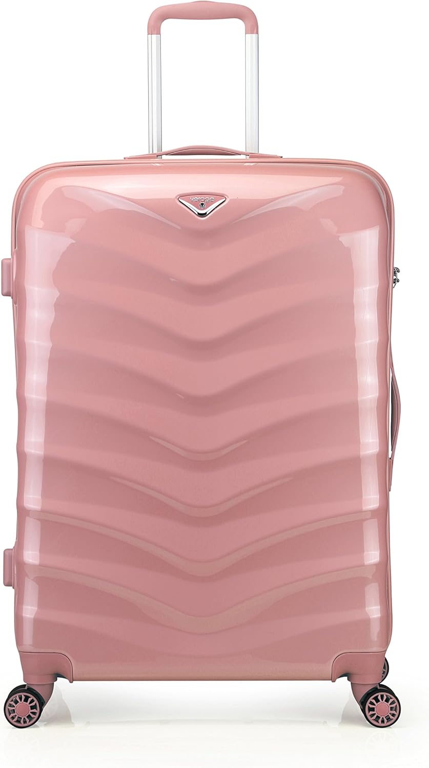 ABISTAB Verage Hartschalenkoffer Seagull 66cm (M-24-66x45x28) 68 Liter 4 Räder Rosegold TSA-Schloss,