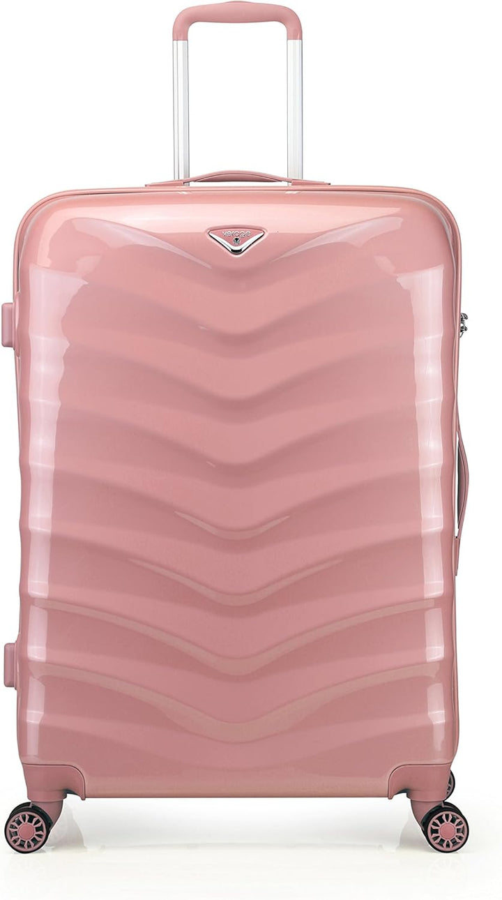 ABISTAB Verage Hartschalenkoffer Seagull 66cm (M-24-66x45x28) 68 Liter 4 Räder Rosegold TSA-Schloss,
