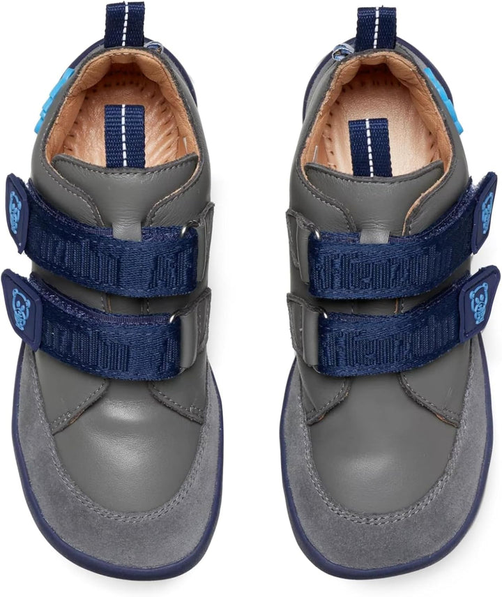 Affenzahn Barfussschuh Leder Buddy mit Klettverschluss Weich rutschfest Flexibel Reflektierend für J