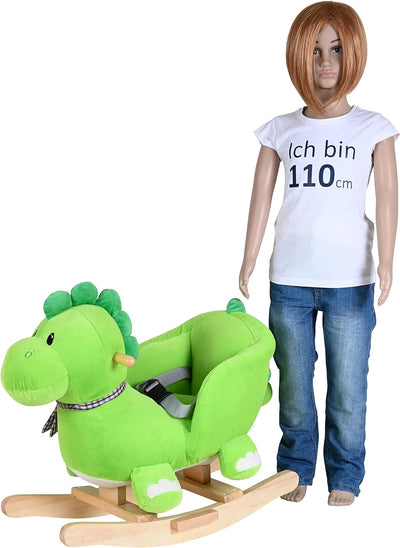 KNORRTOYS.COM 40620 Schaukeltier Dinosaurier, grün