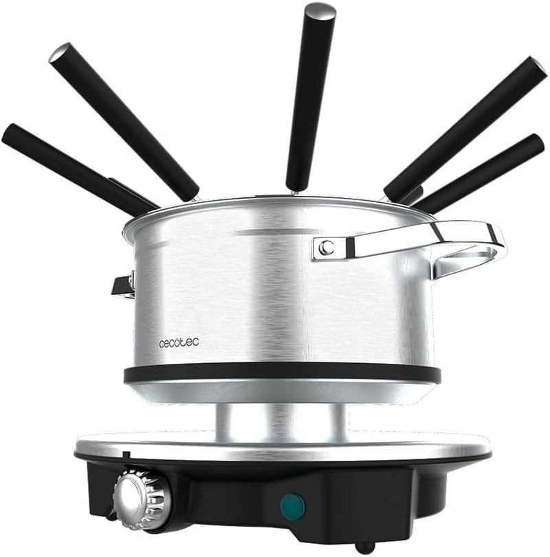 Cecotec Elektrisches Fondue für 8 Personen Fun Gourmetfondue Advance. 1500W, 1,7L Kapazität, für Käs