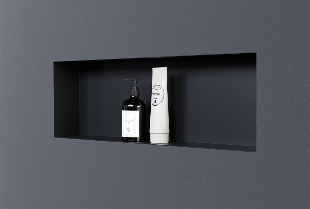 BERNSTEIN® Wandnische aus Edelstahl NT206010X randlos -20 x 60 x 10 cm Einbauregal, befliesbare Wand
