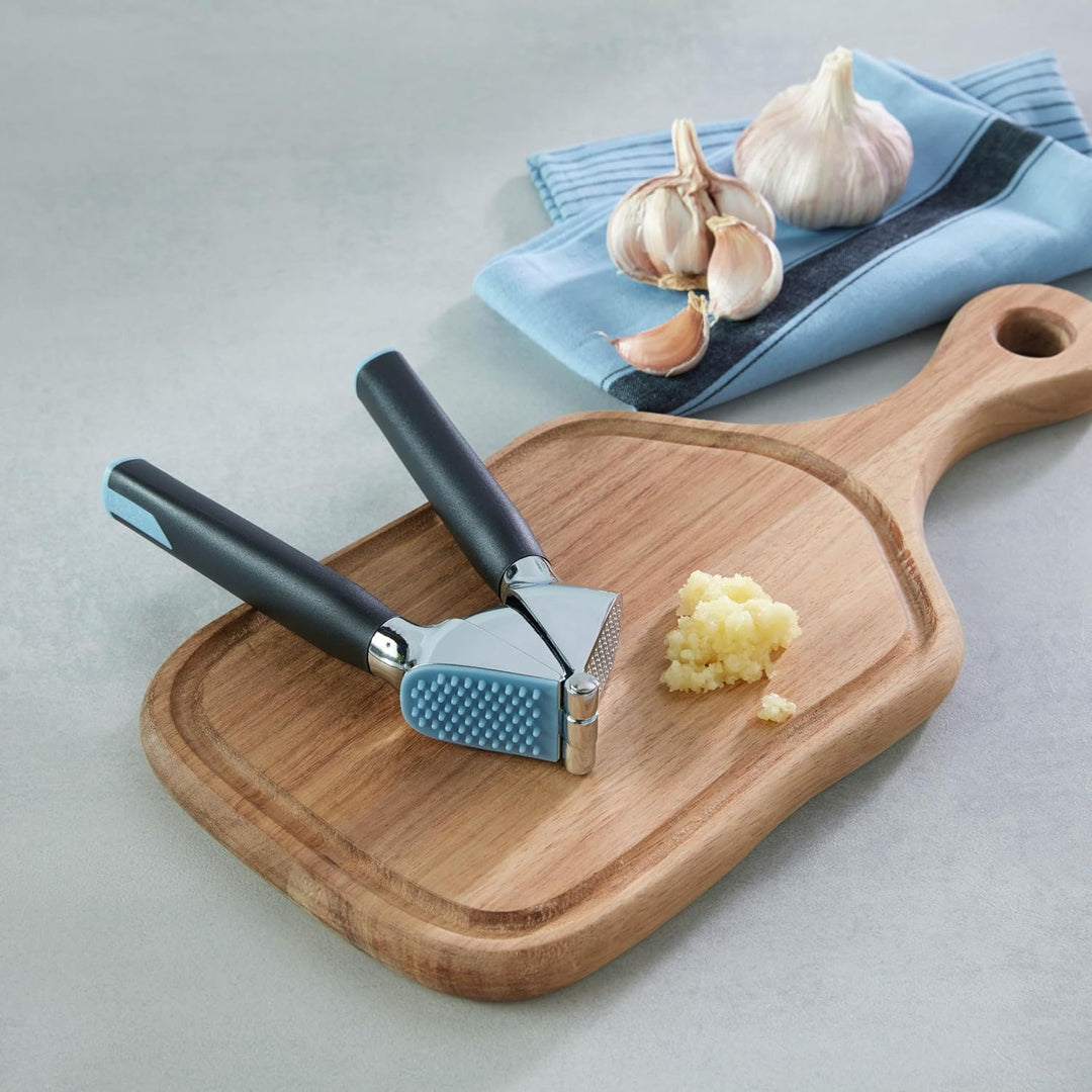 Richardson Knoblauchpresse mit integriertem Reiniger, grosses Gehäuse für mehr Kapazität, ergonomisc