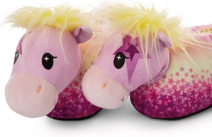 Nici 47850 Hausschuhe Pony Stars Pferd Candydust figürlich Gr. 34-37 (M) GREEN Gelb 34/37 EU, Gelb 3