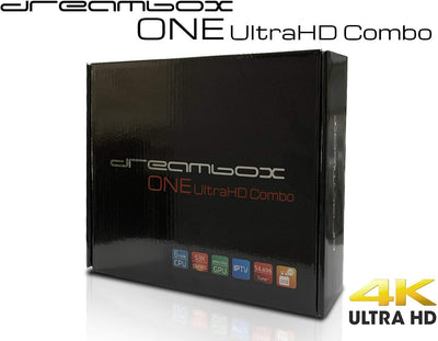 Dreambox One Combo Ultra HD 1x DVB-S2X MIS 1xDVB-C/T2 Tuner 4K 2160p E2 Linux Dual WiFi H.265 HEVC