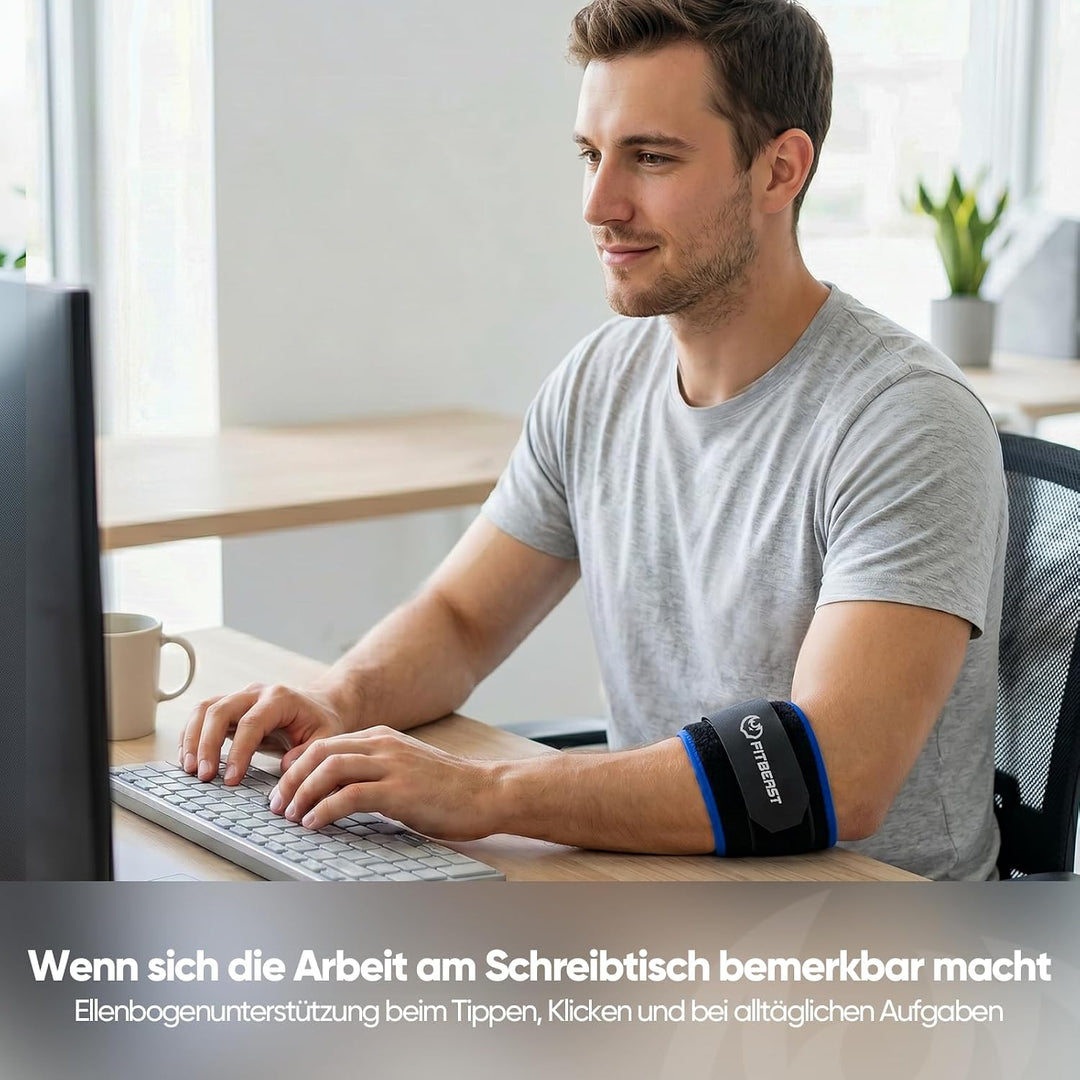 FitBeast Flex Therapy Bar Unterarmtrainer für Tennisarm und Golferellenbogen, 4 Widerstände Griffkra