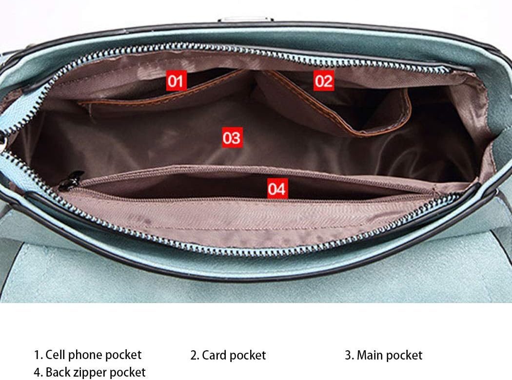BUKESIYI Damen Tasche Umhängetasche Handtasche Frauen Klein Schultertasche Weekender Lack PU Leder C
