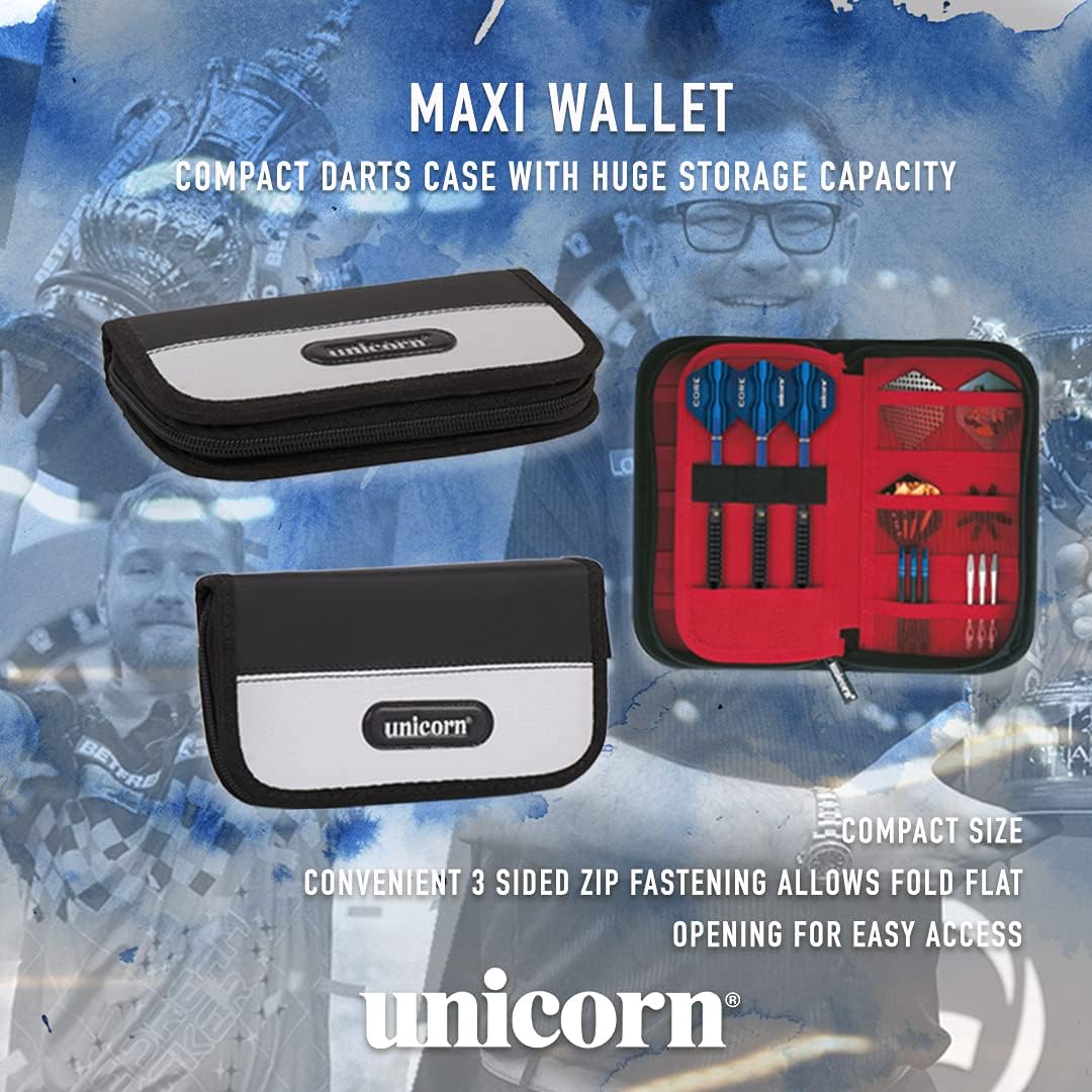 Unicorn Maxi Darts Wallet – Schwarz/Rot 1 Black/Red, 1 Black/Red