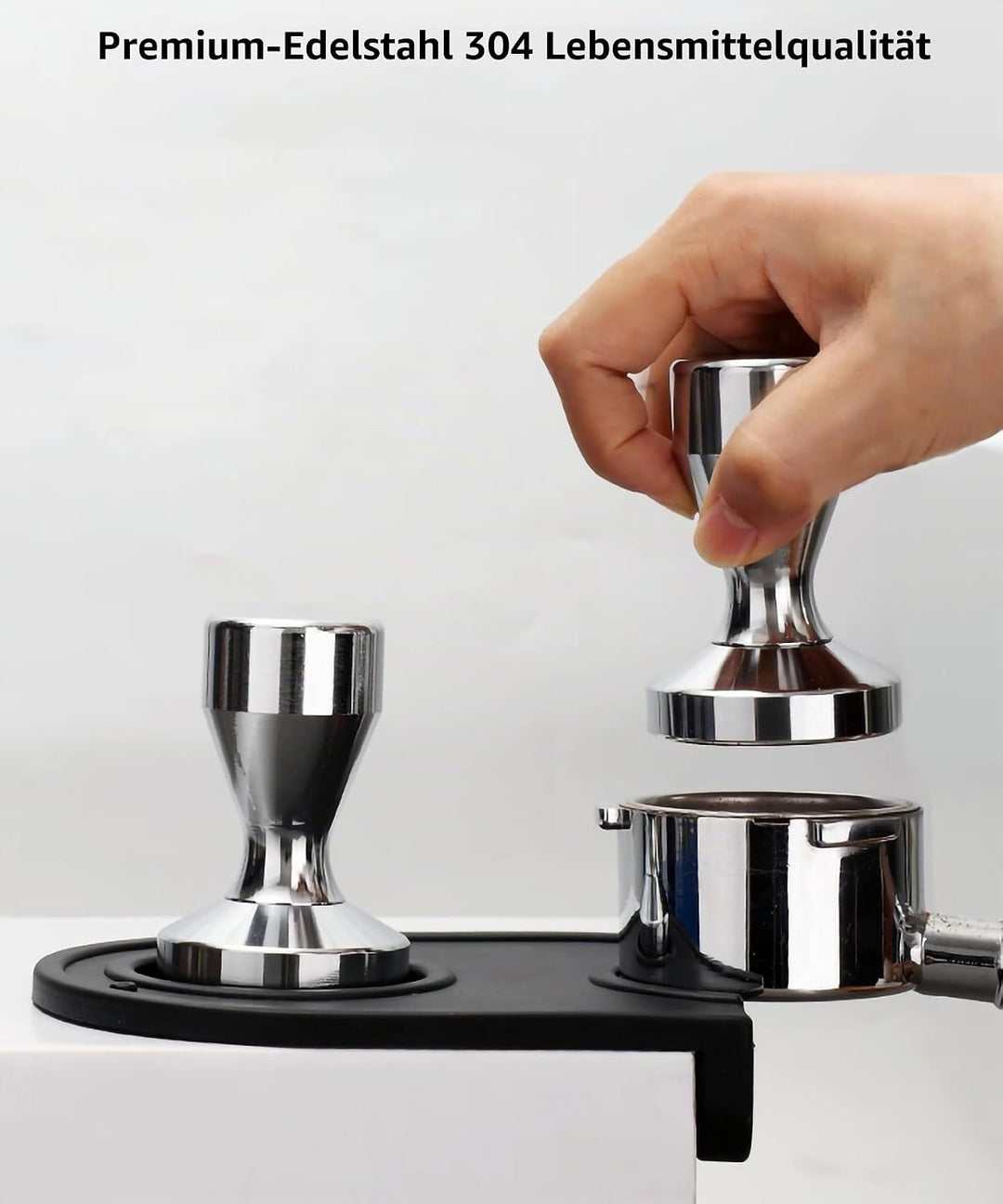 Kaffee Tamper Kaffeemehlpresser Kaffeebohnenpresse Verchromt (58mm / 2.3") 58 mm, 58 mm