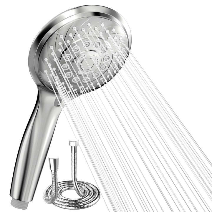 VEHHE Duschkopf mit Schlauch, Duschbrause mit Schlauch 1,5m, Regendusche Handbrause mit Selbstreinig