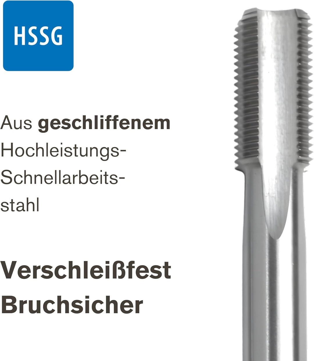 GSR PROFI Gewindebohrer M18x1 Satz HSSG 2 teilig, Vorschneider, Fertigschneider | Gewindeschneider |