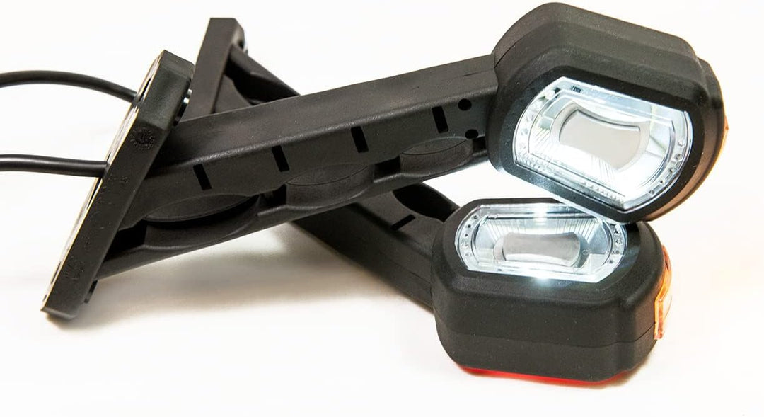 2 x LED Gummi Begrenzungsleuchte Seitenleuchte 12V 24V mit E-Prüfzeichen Positionsleuchte Auto LKW P