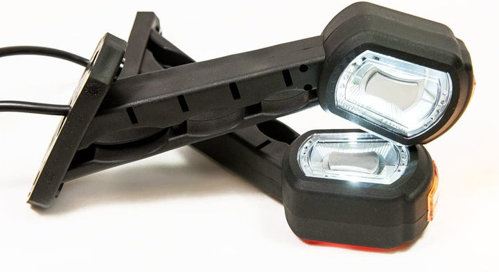 2 x LED Gummi Begrenzungsleuchte Seitenleuchte 12V 24V mit E-Prüfzeichen Positionsleuchte Auto LKW P