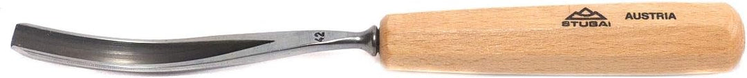 Stubai Stechbeitel Serie 55 - Form 42 : Gebogener Gaissfuss 2mm - 554210, V-förmigen Schneide, sowoh