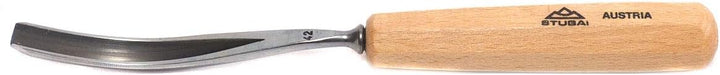 Stubai Stechbeitel Serie 55 - Form 42 : Gebogener Gaissfuss 2mm - 554210, V-förmigen Schneide, sowoh