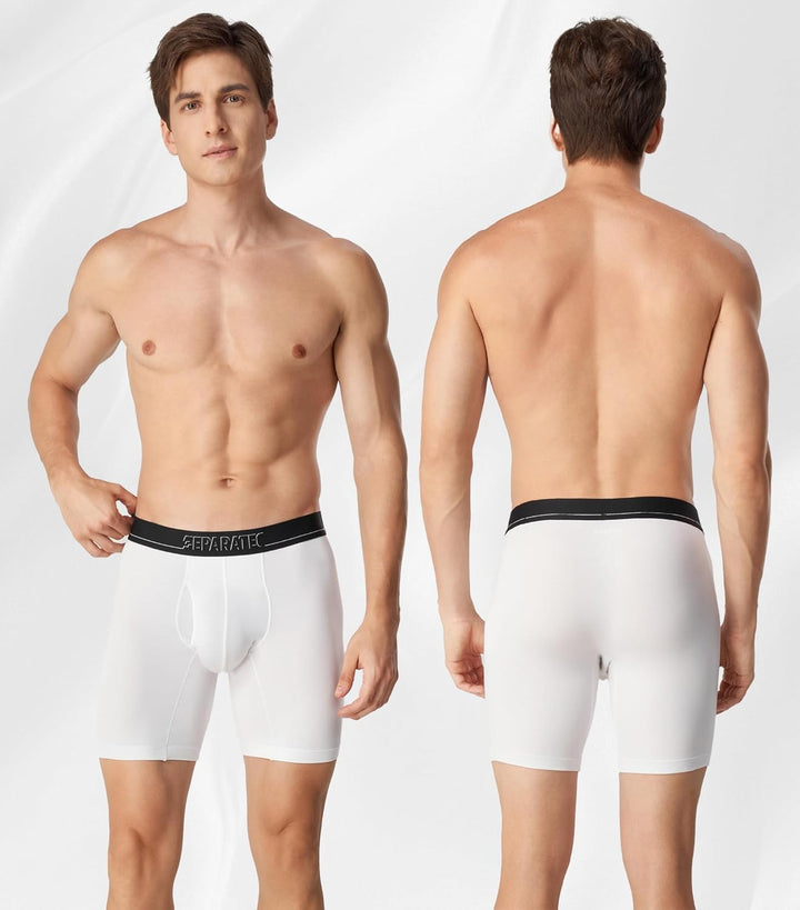 Separatec Herren Boxershorts Modal Bequeme Unterhosen Separaten Beuteln Unterwäsche Weiche Atmungsak